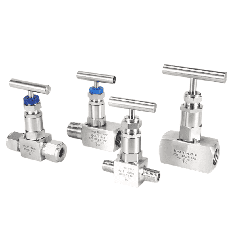 Stainless steel angle needle valves