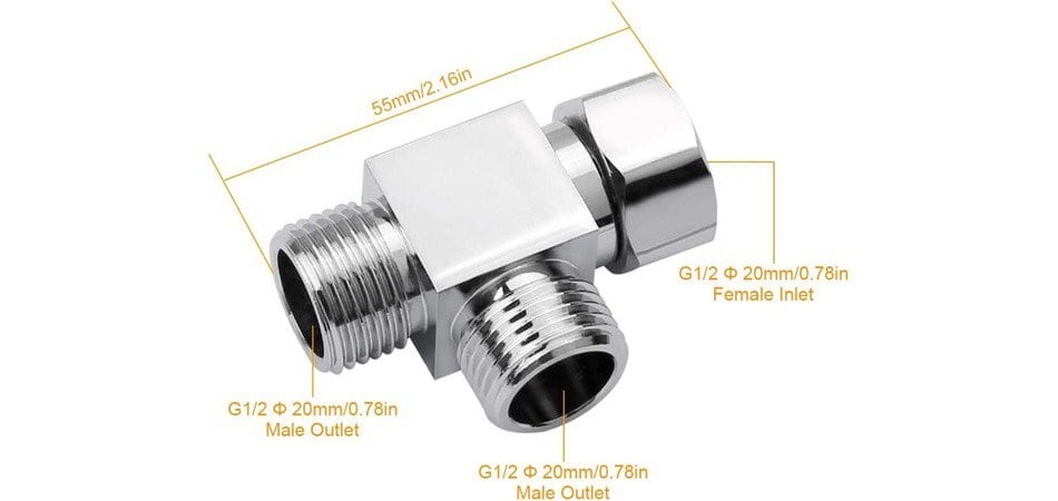 diverter angle valve 3 way