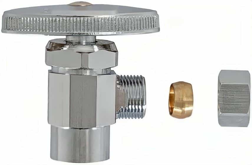1/4 quarter turn angle shut off valve