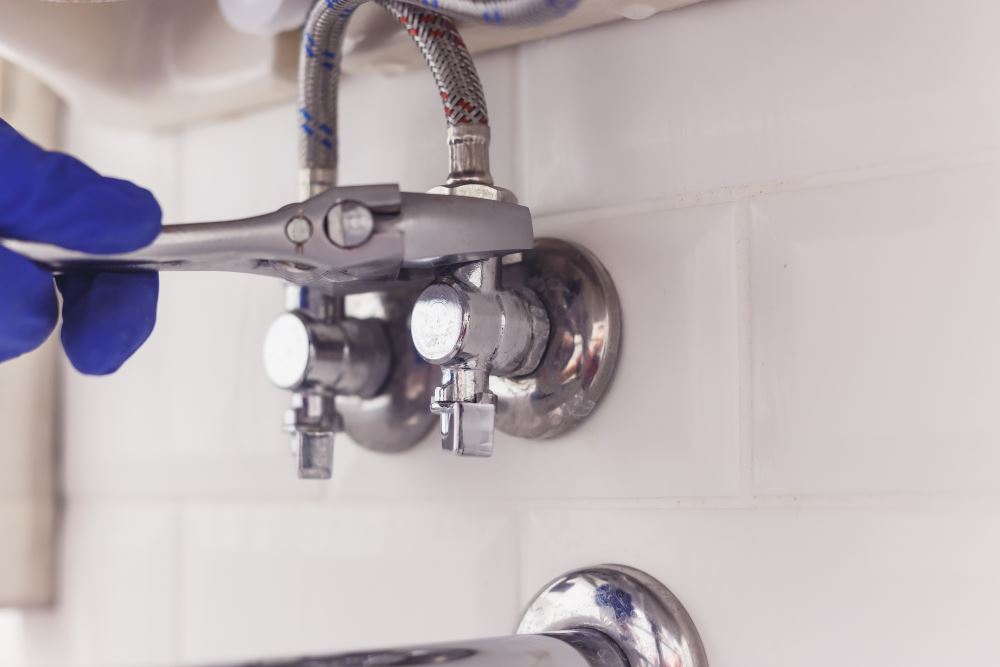 install angle valve