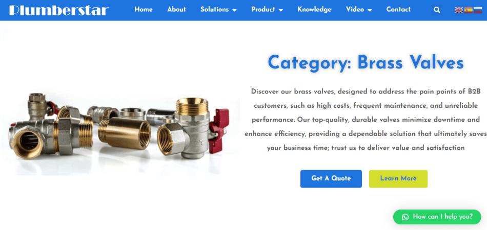 Plumberstar gas valves