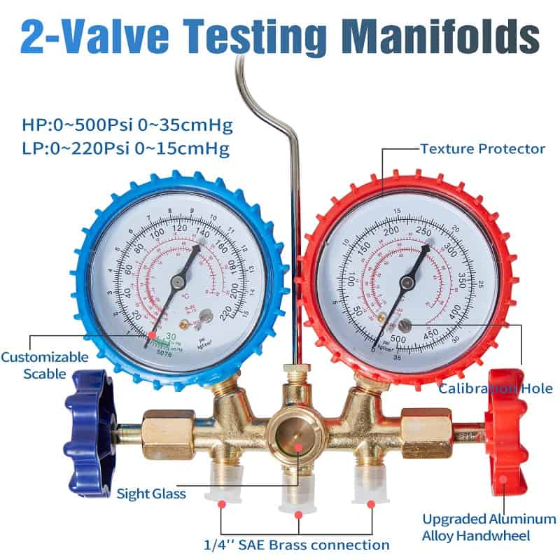 refrige manifold gauges