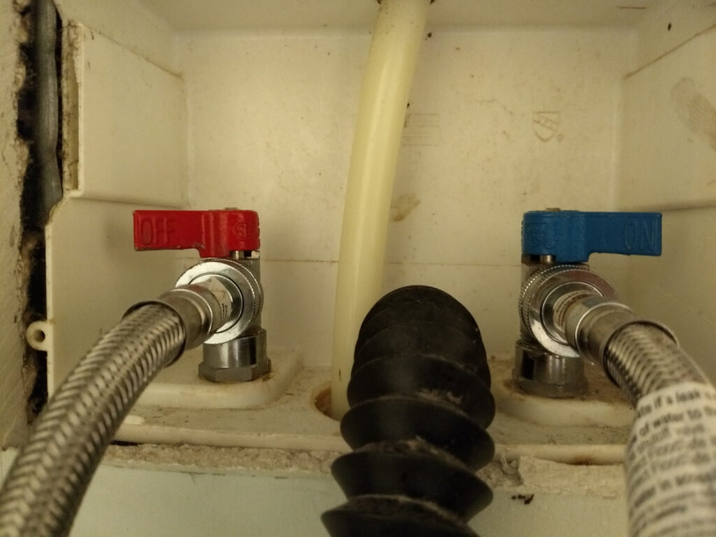 washing machine shut off valve