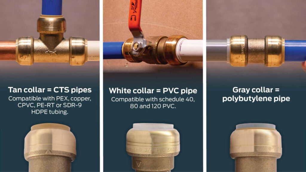 underground installations sharkbite fittings