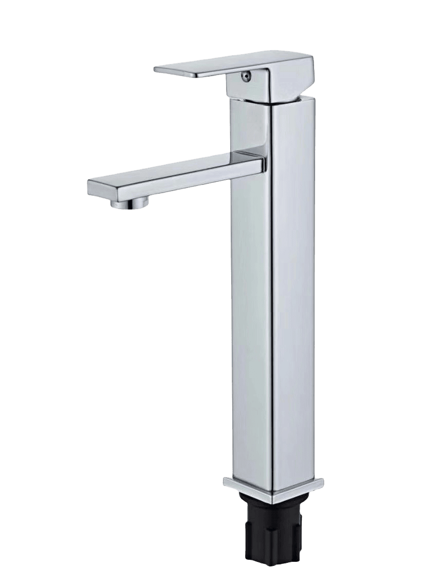 square bathroom vessel faucet