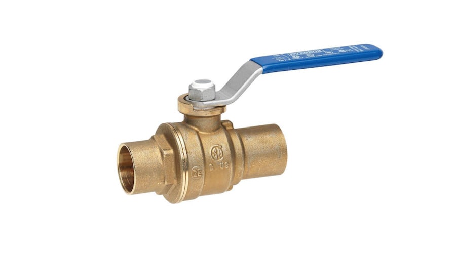 Plumbing ball valve