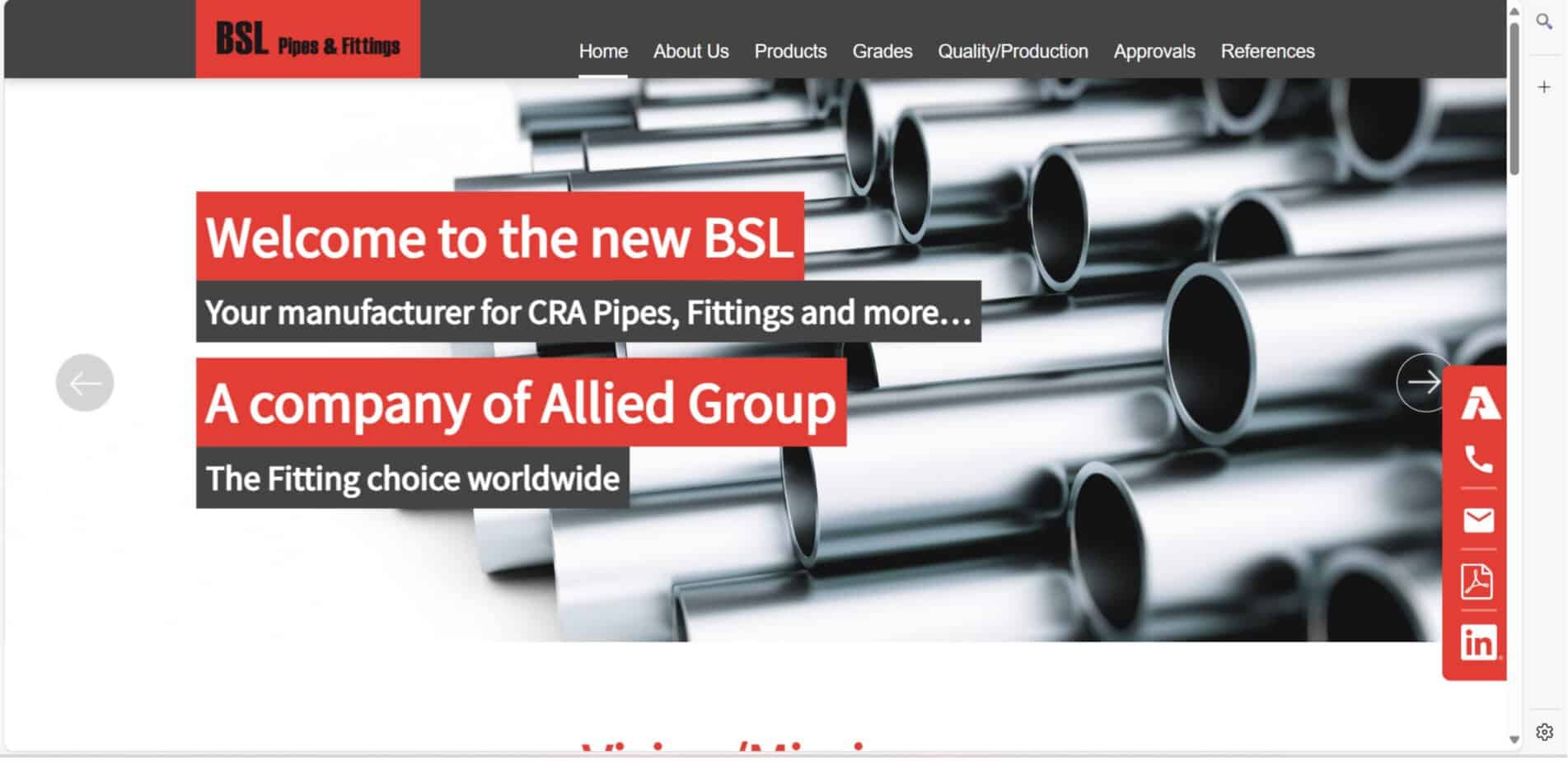 BSL pipe fittings