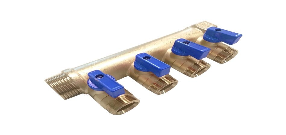 Brass water manifold