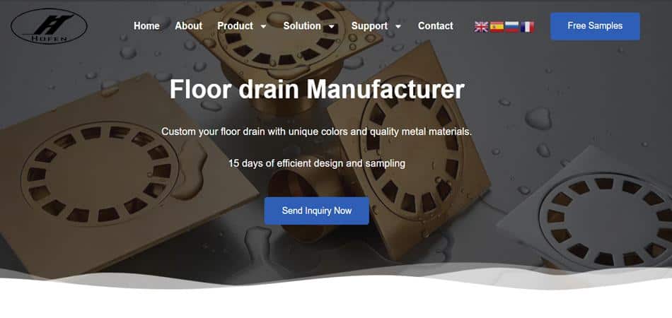Hofen sanitary floor drain