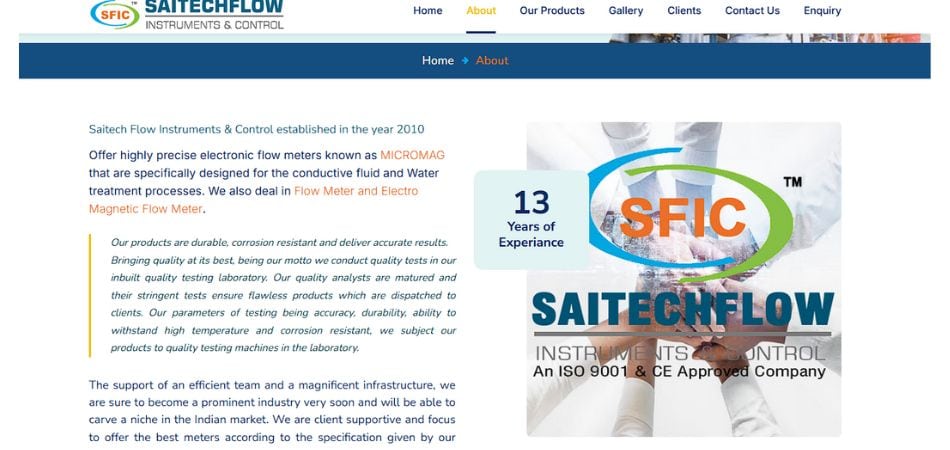 Saitechflow instruments & control