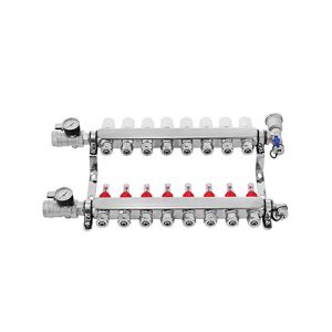Radiant Floor Heating Manifold 1/2inch PEX Tubing for Heat Stainless Steel