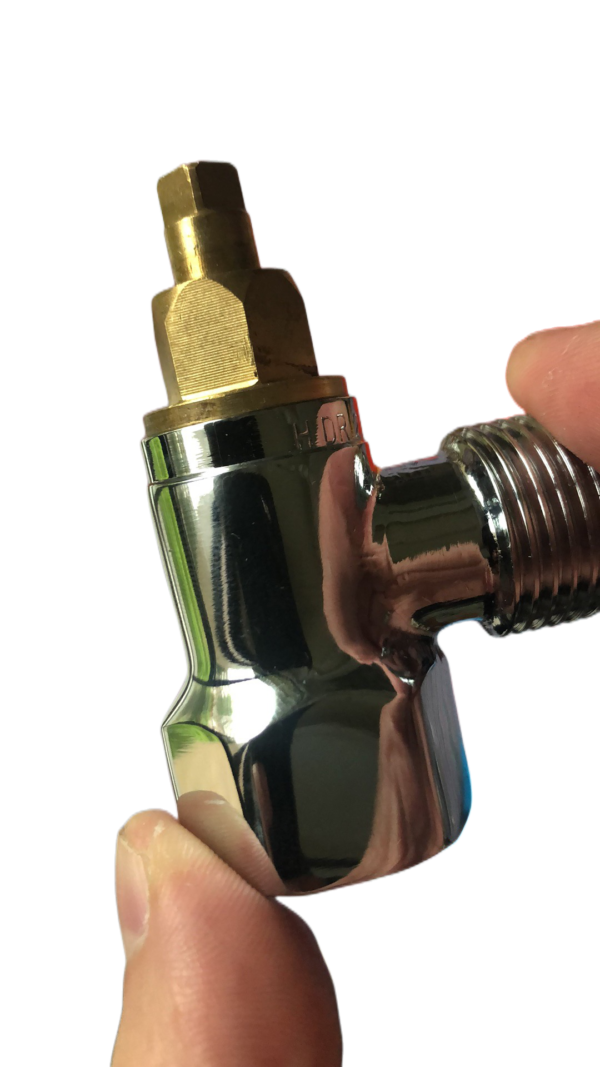 Toilet stop angle valve