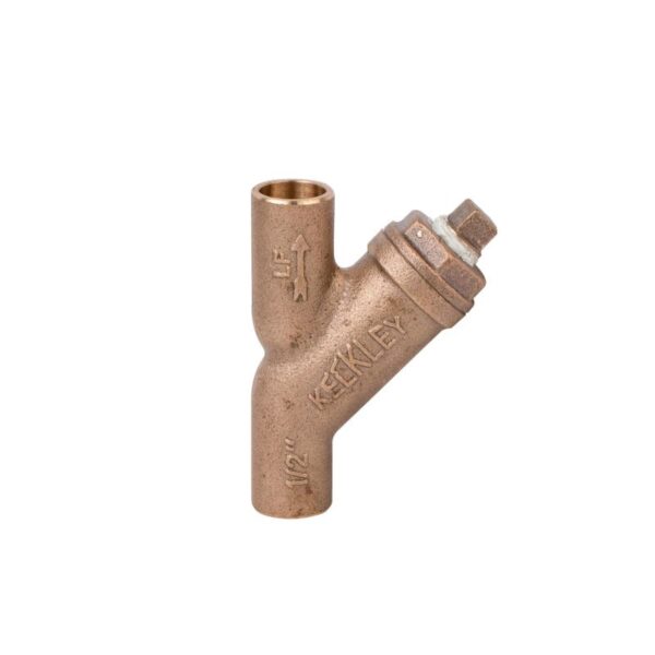 Lead free bronze y strainer with swivel