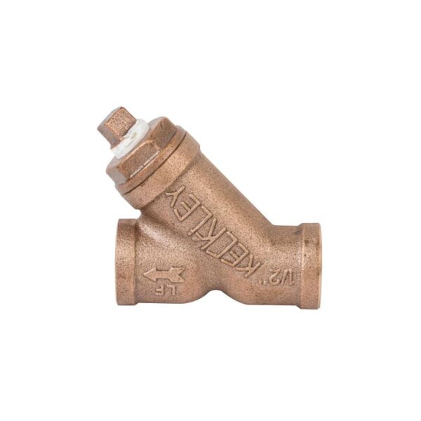 bronze y strainer 1/2