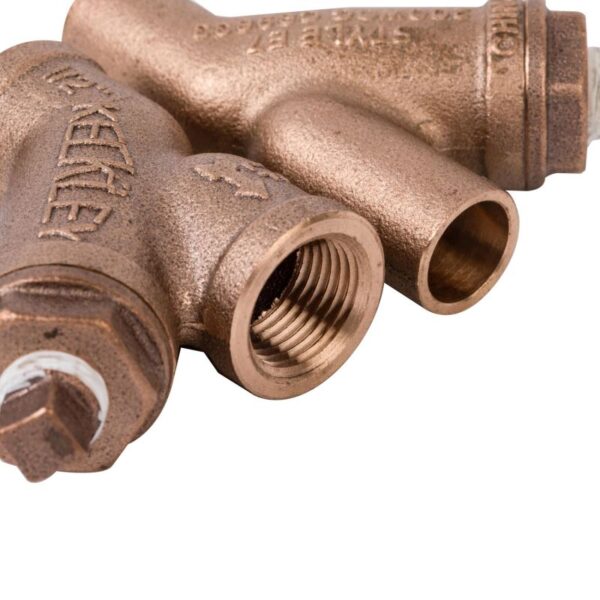 bronze y strainer