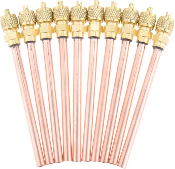 copper charging access valve