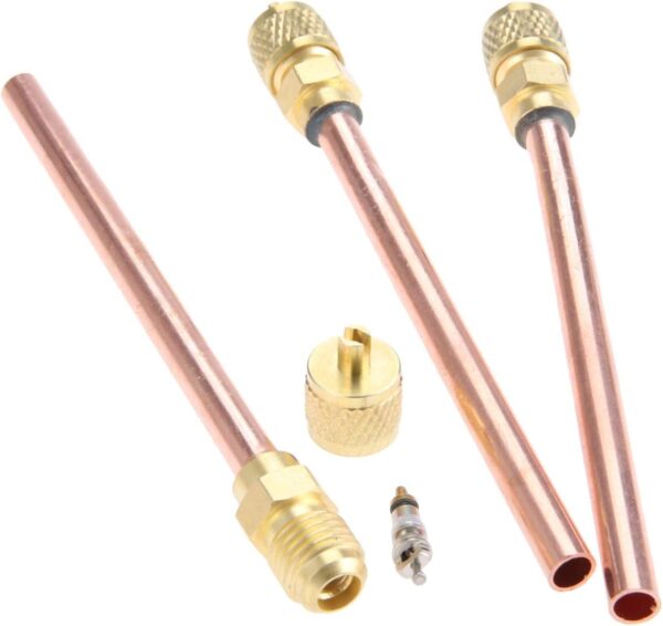 copper charging access valve