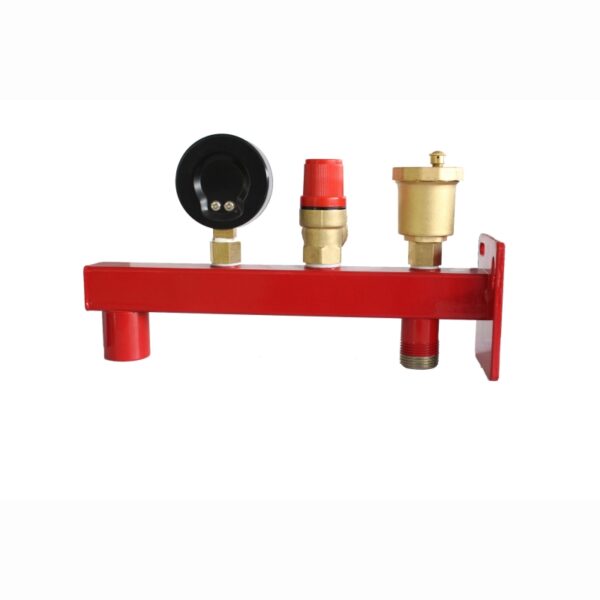 Heating Expansion Vessel Bar with pressure gauge backside
