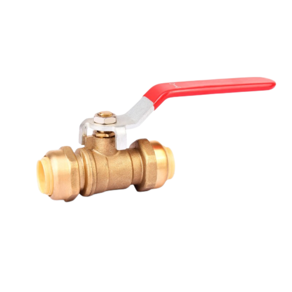 push brass valve