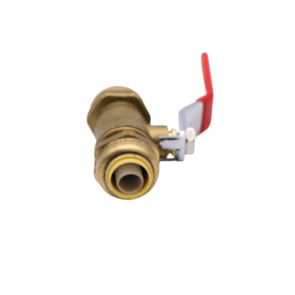 push brass plumbing valve