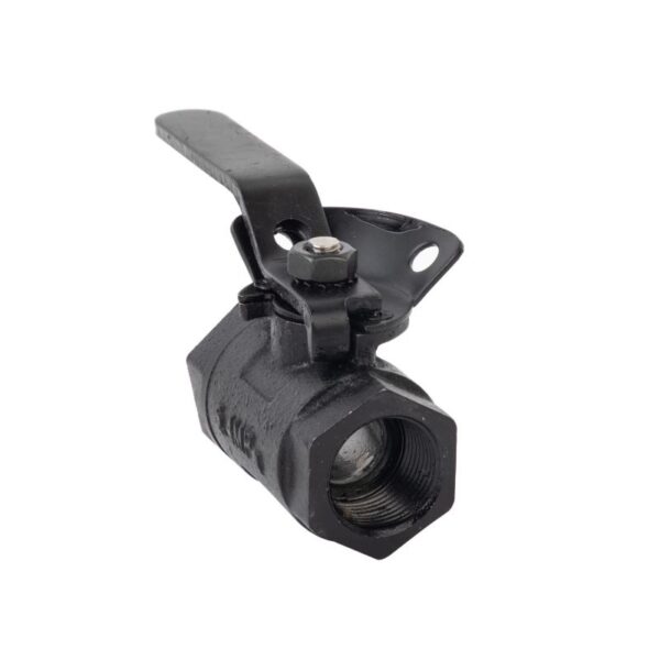 Cast iron oilfield ball valve with thread