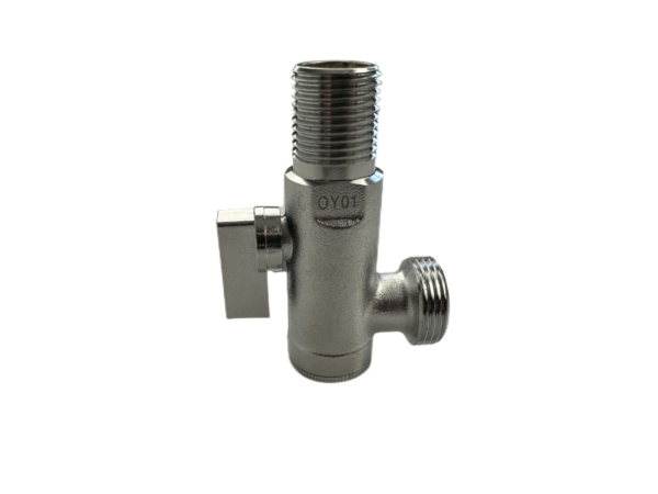Wash machine angle brass shut off valve