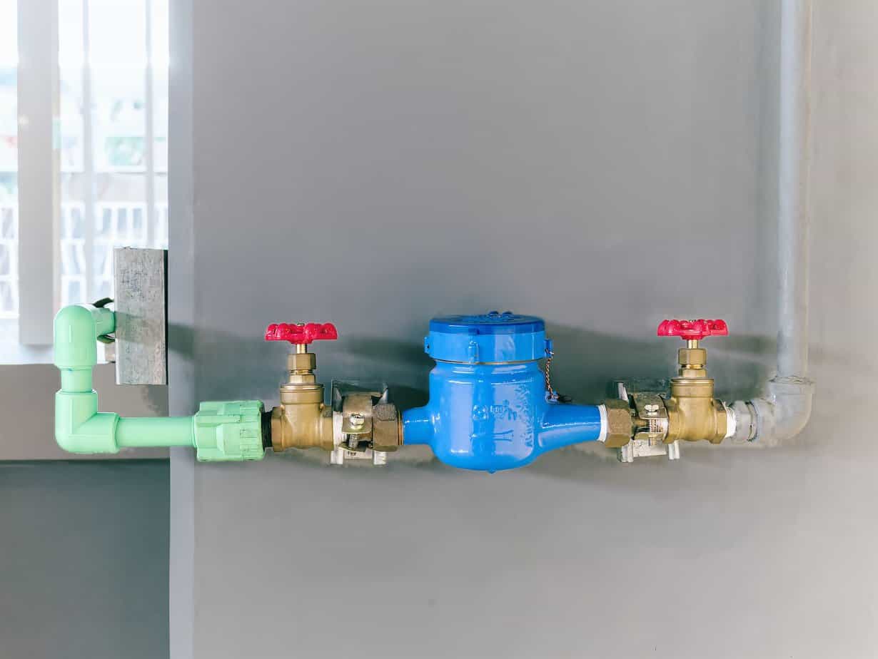 Water Pipeline with Gate Valves