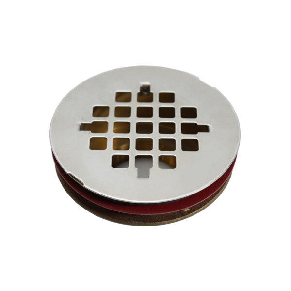 2 inch round no caulk brass shower drain 0885b
