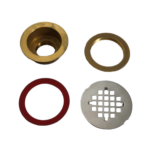 2 inch round no caulk brass shower drain spare parts 0885d