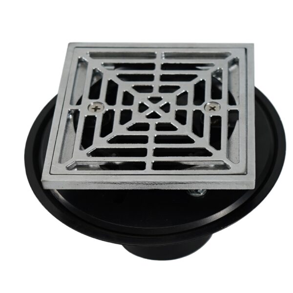 adjustable pvc shower drain with chrome plated 0899c