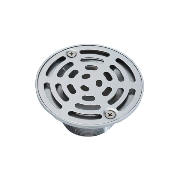 bathroom cp brass round shower floor drain chrome 0900