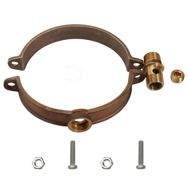 cast bronze pipe clamp split ring pipe 0876e