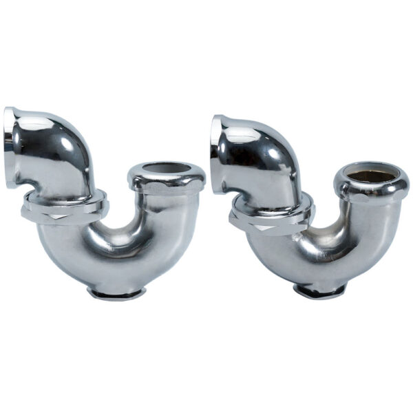 commercial rough cast brass traps chrome plated