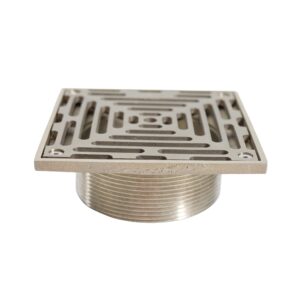 ni bronze polished square shower floor drain grate 0894
