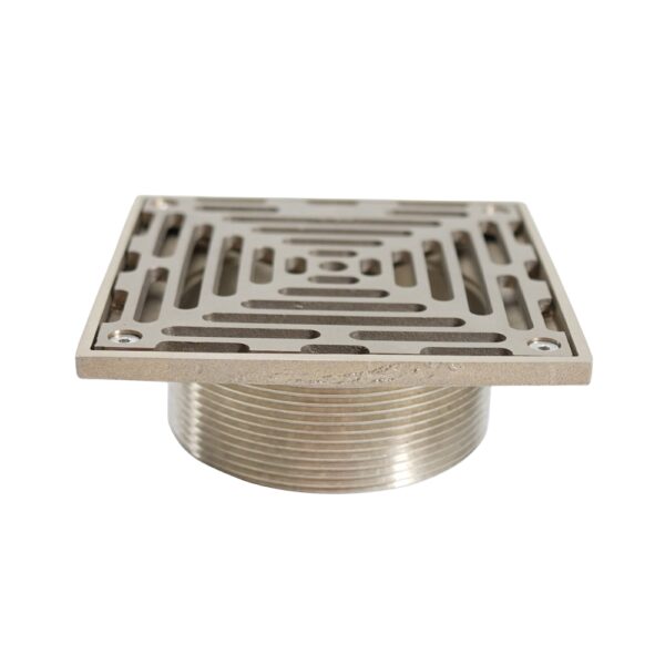 ni bronze polished square shower floor drain grate 0894