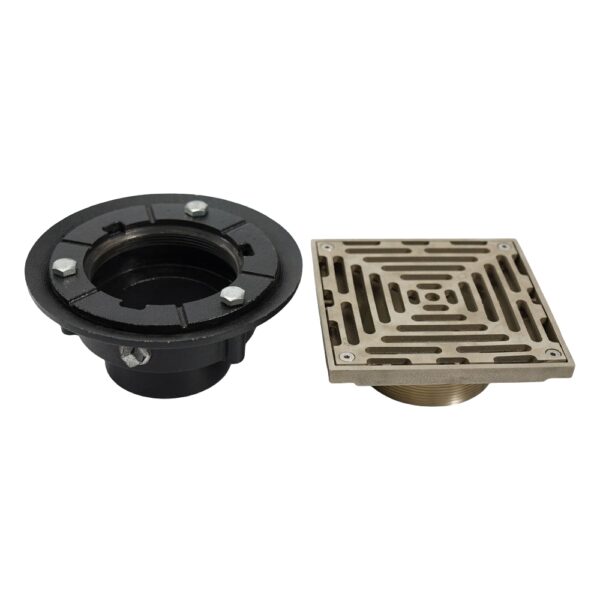 plumbing cast iron adjustable foor drain with flang 0977b