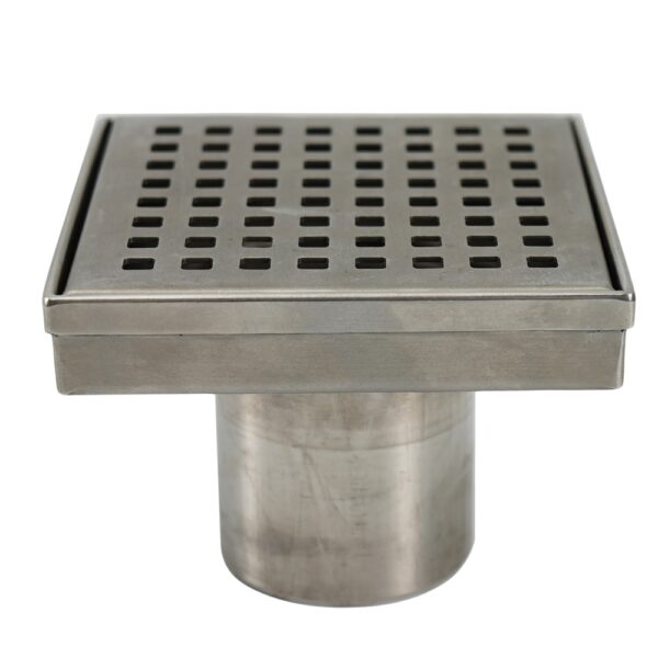 square ss shower drain with square hole 0896a
