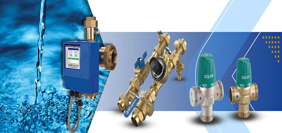 copper thermostatic mixing valve