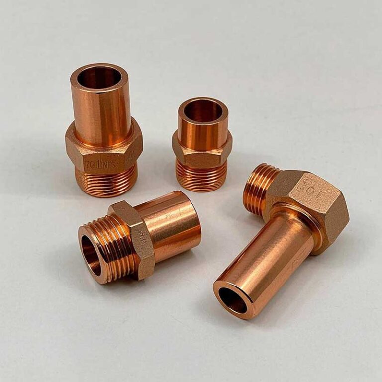 brushing copper pipe fitting 02